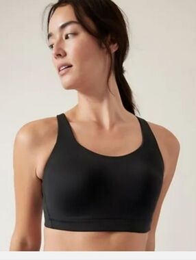 Athleta Everyday Comfort Wireless Sports Bra - Black Sz 36dd